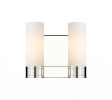 Innovations Lighting 429-2W-PN-G429-8WH - Empire - 2 Light - 11 inch - Polished Nickel - Bath Vanity Light