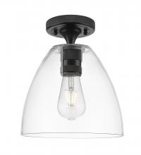 Innovations Lighting 434-1F-BK-GBD-92 - Crown Point - 1 Light - 9 inch - Matte Black - Flush Mount