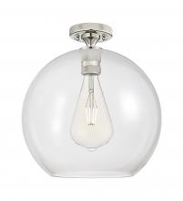 Innovations Lighting 434-1F-PN-G122-12 - Crown Point - 1 Light - 12 inch - Polished Nickel - Flush Mount