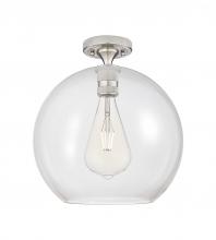 Innovations Lighting 434-1F-SN-G122-12 - Crown Point - 1 Light - 12 inch - Satin Nickel - Flush Mount