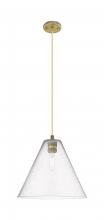 Innovations Lighting 434-1P-BB-GBC-124 - Crown Point - 1 Light - 12 inch - Brushed Brass - Pendant