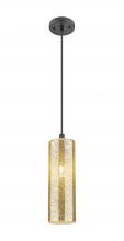 Innovations Lighting 434-1P-BK-G434-12ME - Crown Point - 1 Light - 5 inch - Matte Black - Pendant