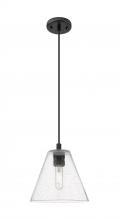Innovations Lighting 434-1P-BK-GBC-84 - Crown Point - 1 Light - 8 inch - Matte Black - Pendant