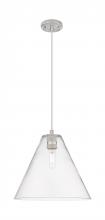 Innovations Lighting 434-1P-SN-GBC-122 - Crown Point - 1 Light - 12 inch - Satin Nickel - Pendant