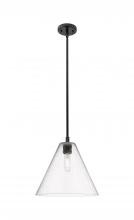 Innovations Lighting 434-1S-BK-GBC-124 - Crown Point - 1 Light - 12 inch - Matte Black - Pendant