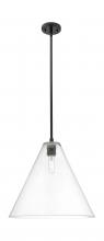 Innovations Lighting 434-1S-BK-GBC-162 - Crown Point - 1 Light - 16 inch - Matte Black - Pendant