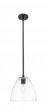 Innovations Lighting 434-1S-BK-GBD-92 - Crown Point - 1 Light - 9 inch - Matte Black - Pendant