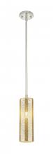 Innovations Lighting 434-1S-PN-G434-12ME - Crown Point - 1 Light - 5 inch - Polished Nickel - Pendant