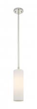Innovations Lighting 434-1S-PN-G434-12WH - Crown Point - 1 Light - 5 inch - Polished Nickel - Pendant
