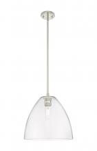 Innovations Lighting 434-1S-PN-GBD-122 - Crown Point - 1 Light - 12 inch - Polished Nickel - Pendant
