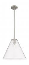 Innovations Lighting 434-1S-SN-GBC-122 - Crown Point - 1 Light - 12 inch - Satin Nickel - Pendant