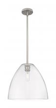 Innovations Lighting 434-1S-SN-GBD-122 - Crown Point - 1 Light - 12 inch - Satin Nickel - Pendant