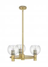 Innovations Lighting 434-3CR-BB-G124-6 - Crown Point - 3 Light - 20 inch - Brushed Brass - Pendant