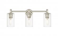 Innovations Lighting 434-3W-PN-G434-7CL - Crown Point - 3 Light - 24 inch - Polished Nickel - Bath Vanity Light