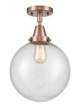 Innovations Lighting 447-1C-AC-G204-10 - Beacon - 1 Light - 10 inch - Antique Copper - Semi-Flush Mount