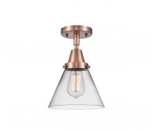 Innovations Lighting 447-1C-AC-G42 - Cone - 1 Light - 8 inch - Antique Copper - Semi-Flush Mount