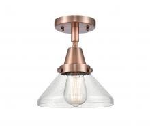 Innovations Lighting 447-1C-AC-G4474 - Caden - 1 Light - 8 inch - Antique Copper - Semi-Flush Mount