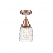 Innovations Lighting 447-1C-AC-G513 - Bell - 1 Light - 5 inch - Antique Copper - Semi-Flush Mount