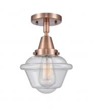 Innovations Lighting 447-1C-AC-G534 - Oxford - 1 Light - 8 inch - Antique Copper - Semi-Flush Mount