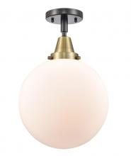 Innovations Lighting 447-1C-BAB-G201-10 - Beacon - 1 Light - 10 inch - Black Antique Brass - Semi-Flush Mount