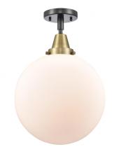 Innovations Lighting 447-1C-BAB-G201-12 - Beacon - 1 Light - 12 inch - Black Antique Brass - Semi-Flush Mount