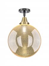 Innovations Lighting 447-1C-BAB-G208-12 - Beacon - 1 Light - 12 inch - Black Antique Brass - Semi-Flush Mount