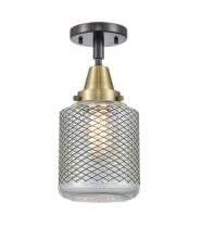 Innovations Lighting 447-1C-BAB-G262 - Stanton - 1 Light - 6 inch - Black Antique Brass - Semi-Flush Mount