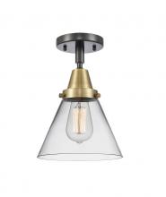 Innovations Lighting 447-1C-BAB-G42 - Cone - 1 Light - 8 inch - Black Antique Brass - Semi-Flush Mount