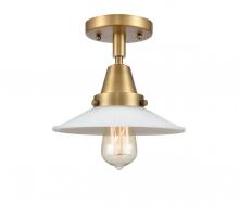 Innovations Lighting 447-1C-BB-G1 - Halophane - 1 Light - 9 inch - Brushed Brass - Semi-Flush Mount