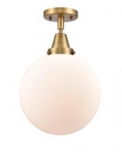 Innovations Lighting 447-1C-BB-G201-10 - Beacon - 1 Light - 10 inch - Brushed Brass - Semi-Flush Mount