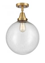 Innovations Lighting 447-1C-BB-G204-12 - Beacon - 1 Light - 12 inch - Brushed Brass - Semi-Flush Mount