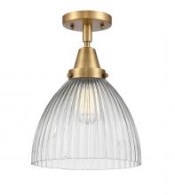 Innovations Lighting 447-1C-BB-G222 - Seneca Falls - 1 Light - 10 inch - Brushed Brass - Semi-Flush Mount