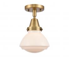 Innovations Lighting 447-1C-BB-G321 - Olean - 1 Light - 7 inch - Brushed Brass - Semi-Flush Mount