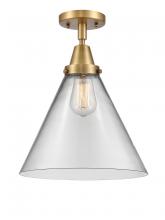 Innovations Lighting 447-1C-BB-G42-L - Cone - 1 Light - 12 inch - Brushed Brass - Semi-Flush Mount