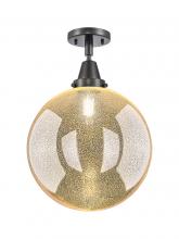 Innovations Lighting 447-1C-BK-G208-12 - Beacon - 1 Light - 12 inch - Matte Black - Semi-Flush Mount