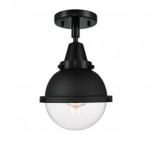 Innovations Lighting 447-1C-BK-HFS-62-BK - Hampden - 1 Light - 7 inch - Matte Black - Flush Mount