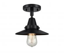 Innovations Lighting 447-1C-BK-M6 - Railroad - 1 Light - 8 inch - Matte Black - Semi-Flush Mount
