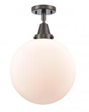 Innovations Lighting 447-1C-OB-G201-12 - Beacon - 1 Light - 12 inch - Oil Rubbed Bronze - Semi-Flush Mount