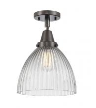 Innovations Lighting 447-1C-OB-G222 - Seneca Falls - 1 Light - 10 inch - Oil Rubbed Bronze - Semi-Flush Mount