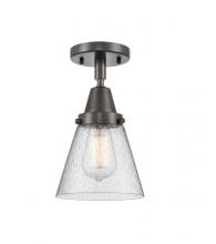 Innovations Lighting 447-1C-OB-G64 - Cone - 1 Light - 6 inch - Oil Rubbed Bronze - Semi-Flush Mount