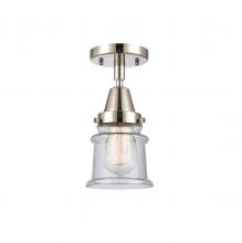 Innovations Lighting 447-1C-PN-G184S - Canton - 1 Light - 6 inch - Polished Nickel - Semi-Flush Mount