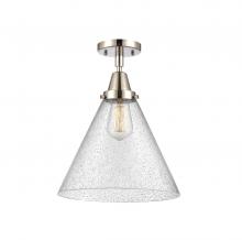 Innovations Lighting 447-1C-PN-G44-L - Cone - 1 Light - 12 inch - Polished Nickel - Semi-Flush Mount
