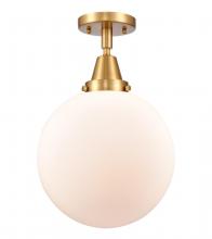 Innovations Lighting 447-1C-SG-G201-10 - Beacon - 1 Light - 10 inch - Satin Gold - Semi-Flush Mount