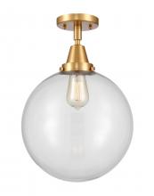 Innovations Lighting 447-1C-SG-G202-12 - Beacon - 1 Light - 12 inch - Satin Gold - Semi-Flush Mount