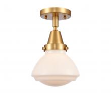 Innovations Lighting 447-1C-SG-G321 - Olean - 1 Light - 7 inch - Satin Gold - Semi-Flush Mount