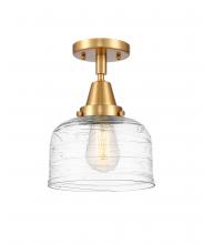 Innovations Lighting 447-1C-SG-G713 - Bell - 1 Light - 8 inch - Satin Gold - Semi-Flush Mount