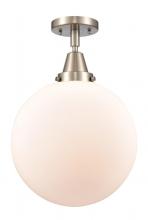 Innovations Lighting 447-1C-SN-G201-12 - Beacon - 1 Light - 12 inch - Brushed Satin Nickel - Semi-Flush Mount