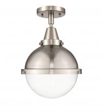 Innovations Lighting 447-1C-SN-HFS-82-SN - Hampden - 1 Light - 9 inch - Brushed Satin Nickel - Semi-Flush Mount