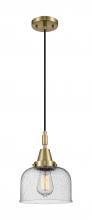 Innovations Lighting 447-1P-AB-G74 - Bell - 1 Light - 8 inch - Antique Brass - Mini Pendant