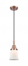 Innovations Lighting 447-1P-AC-G181S - Canton - 1 Light - 7 inch - Antique Copper - Mini Pendant